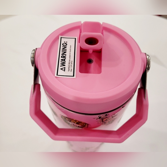 Ed Hardy Pink Tattoo Motif Travel Tumbler - Picture 3 of 4